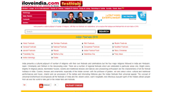 Desktop Screenshot of festivals.iloveindia.com