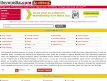 Tablet Screenshot of festivals.iloveindia.com