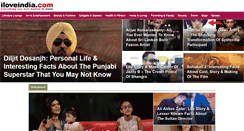 Desktop Screenshot of iloveindia.com