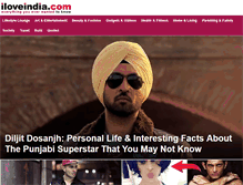 Tablet Screenshot of iloveindia.com